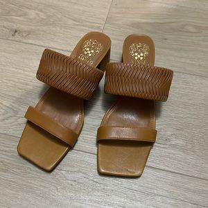 Brown leather sandals